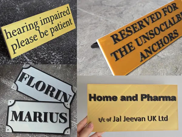 Cosmetic finishing example