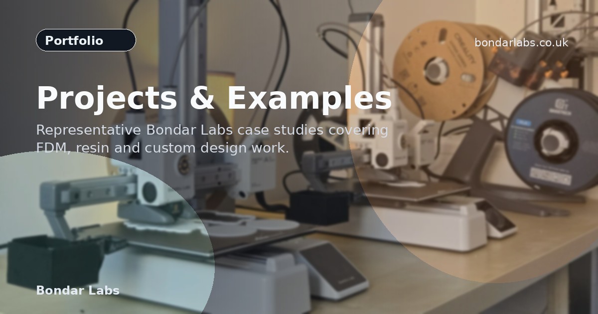 3D Printing Projects & Examples | Bondar Labs