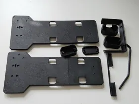 Black ASA parts produced for the customer’s RC project.