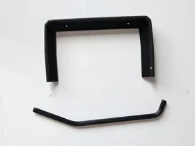 Additional black ASA brackets and trim components.