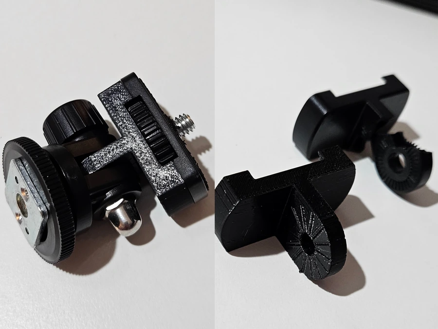 Reverse-engineered tripod joint recreated as a 3D printed replacement part.